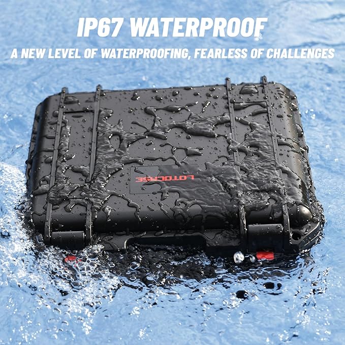 Case for Milwaukee M18 Impact and Torque Wrench - Waterproof Hard Tool Box for Milwaukee Set, Power Tool Combo Kit Bag for 18V 20V 2/1 3/4 3/8 Cordless Torque Wrenches/Battery (Case Only)