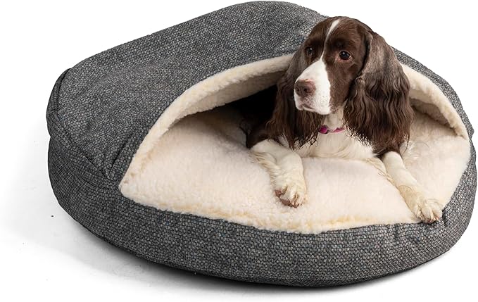 Snoozer Luxury Cozy Cave Pet Bed, Showdog Collection, Extra Large – Merlin Pewter