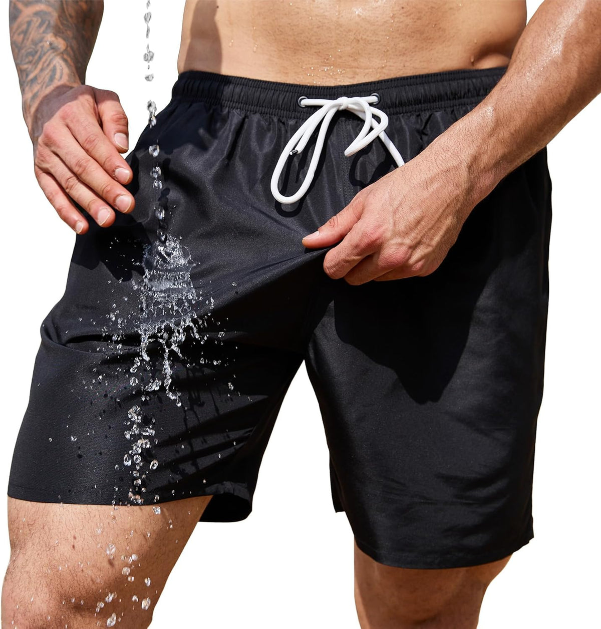 Scotamalone Men's Swim Trunks - Quick Dry 7-Inch Swimming Shorts with Mesh Lining | Stylish Bathing Suits