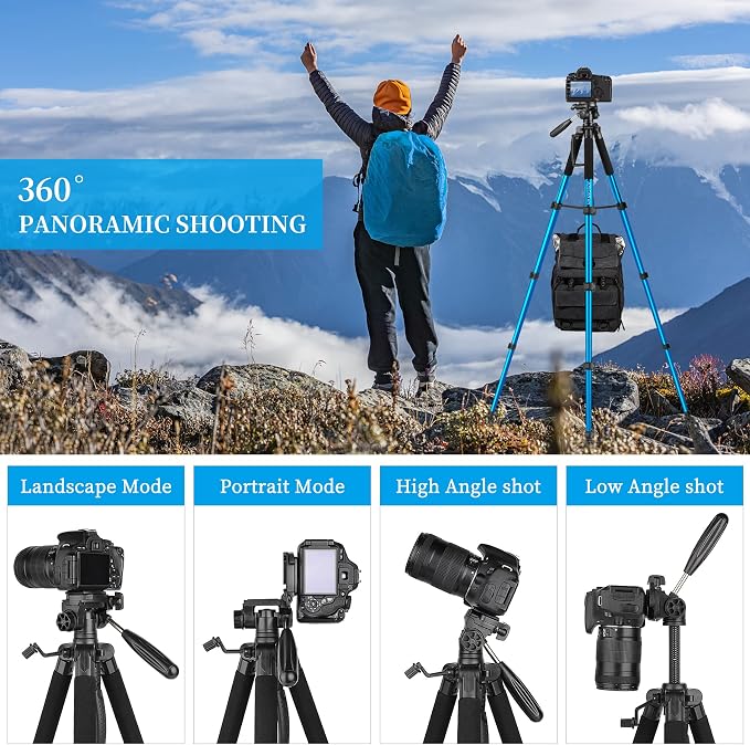 JOILCAN Tripod Camera Tripods, Heavy Duty Tall Camera Tripod Stand,