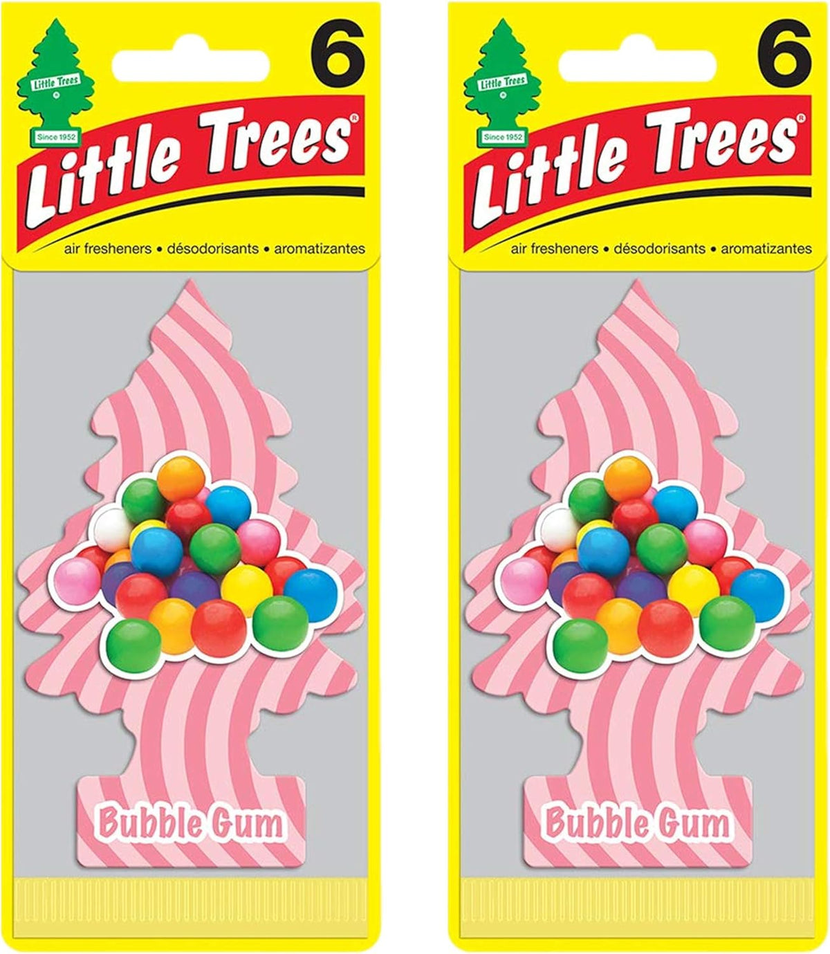 Little Trees Cardboard Hanging Car, Home & Office Air Freshener, Summer Linen (Pack of 12)