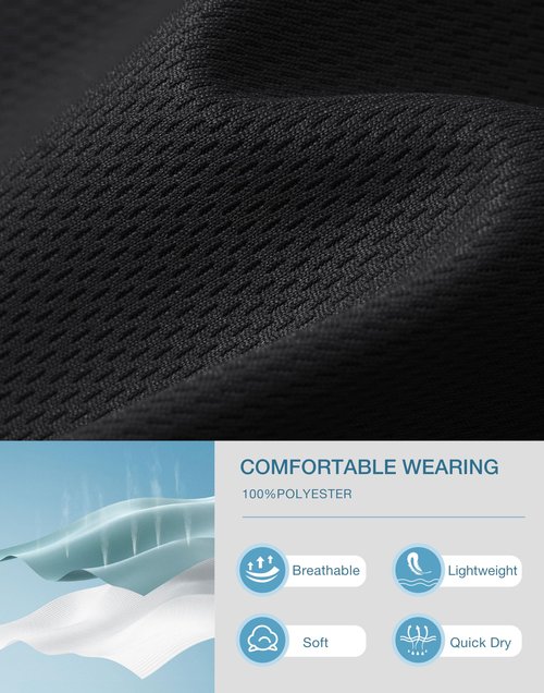 G Gradual Running Shorts for Men 3.5 inch Lightweight Breathable Gym Shorts with Brief Liner Athletic Training Workout Sport, Black, Medium