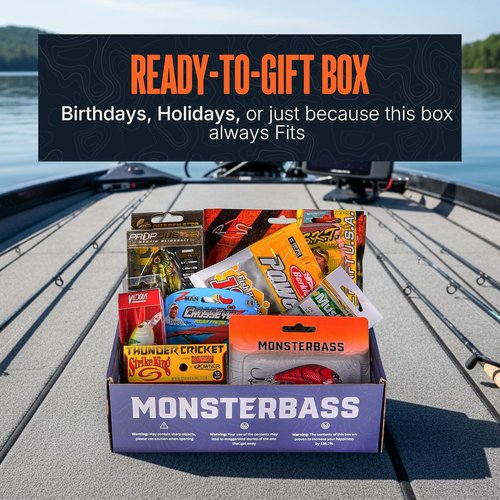 MONSTERBASS Fishing Mystery Box | Ultimate Bass Fishing Kit with Top Lures for Smallmouth & Largemouth Bass