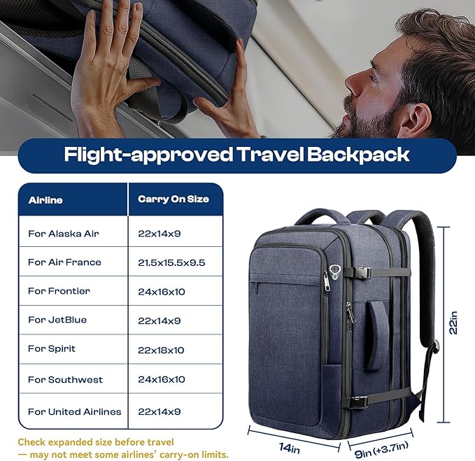 60L Extra Large Laptop Backpack