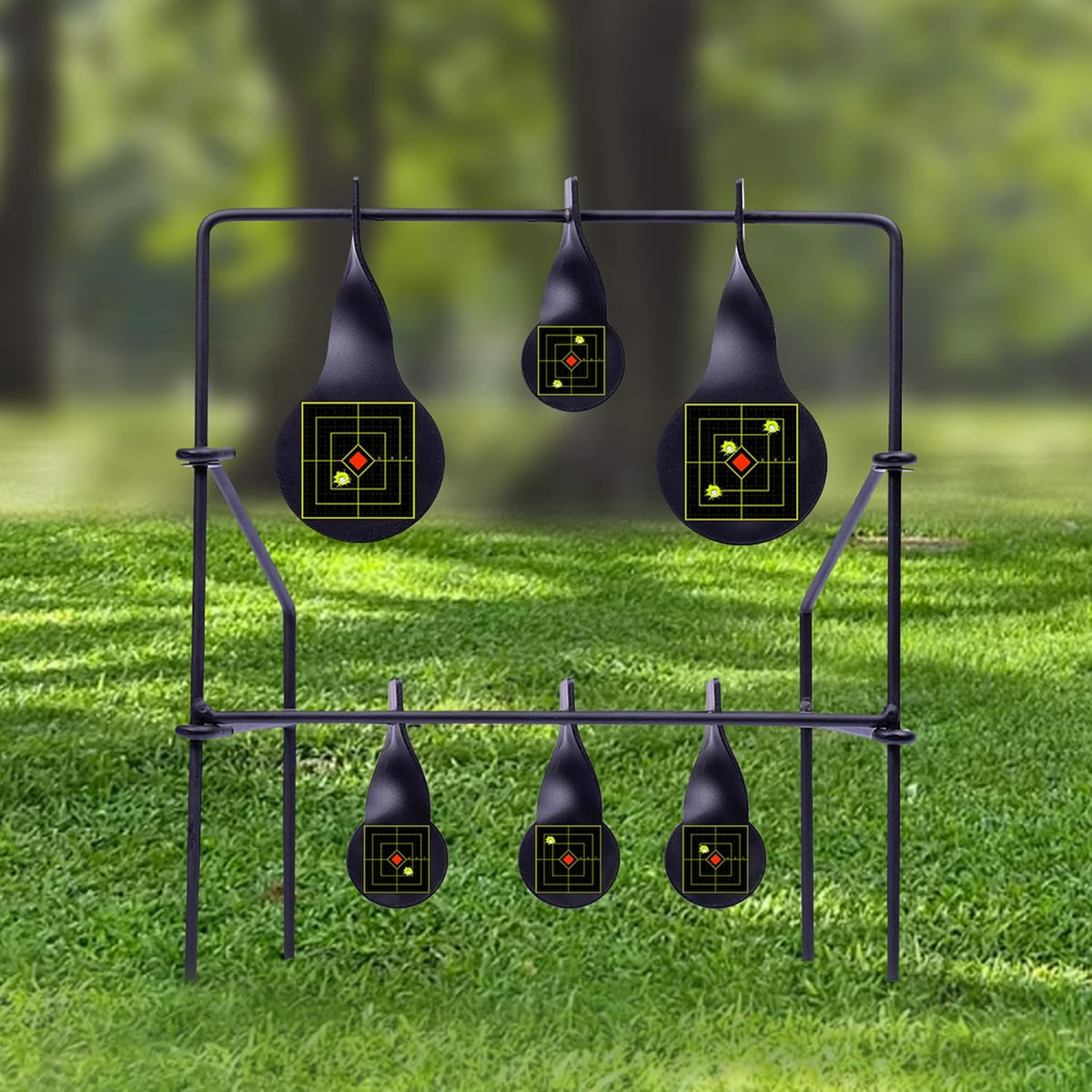 Skiennix Shooting Targets - 100 Pcs Self-Adhesive Splatter Stickers with Fluorescent Yellow Impact Feedback