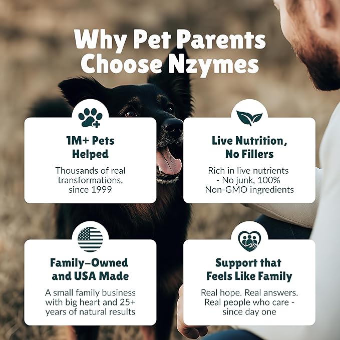 Nzymes® Antioxidant Tiny Treats - for Dogs Joints, HIPS, Paralysis, Skin, Coat, Hair Loss, Aging, Digestion, Seizures - Dog Treats for Small Dogs - 90 Treats - Made in The USA