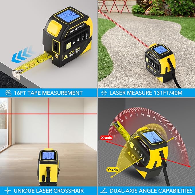 4-in-1 Laser Tape Measure