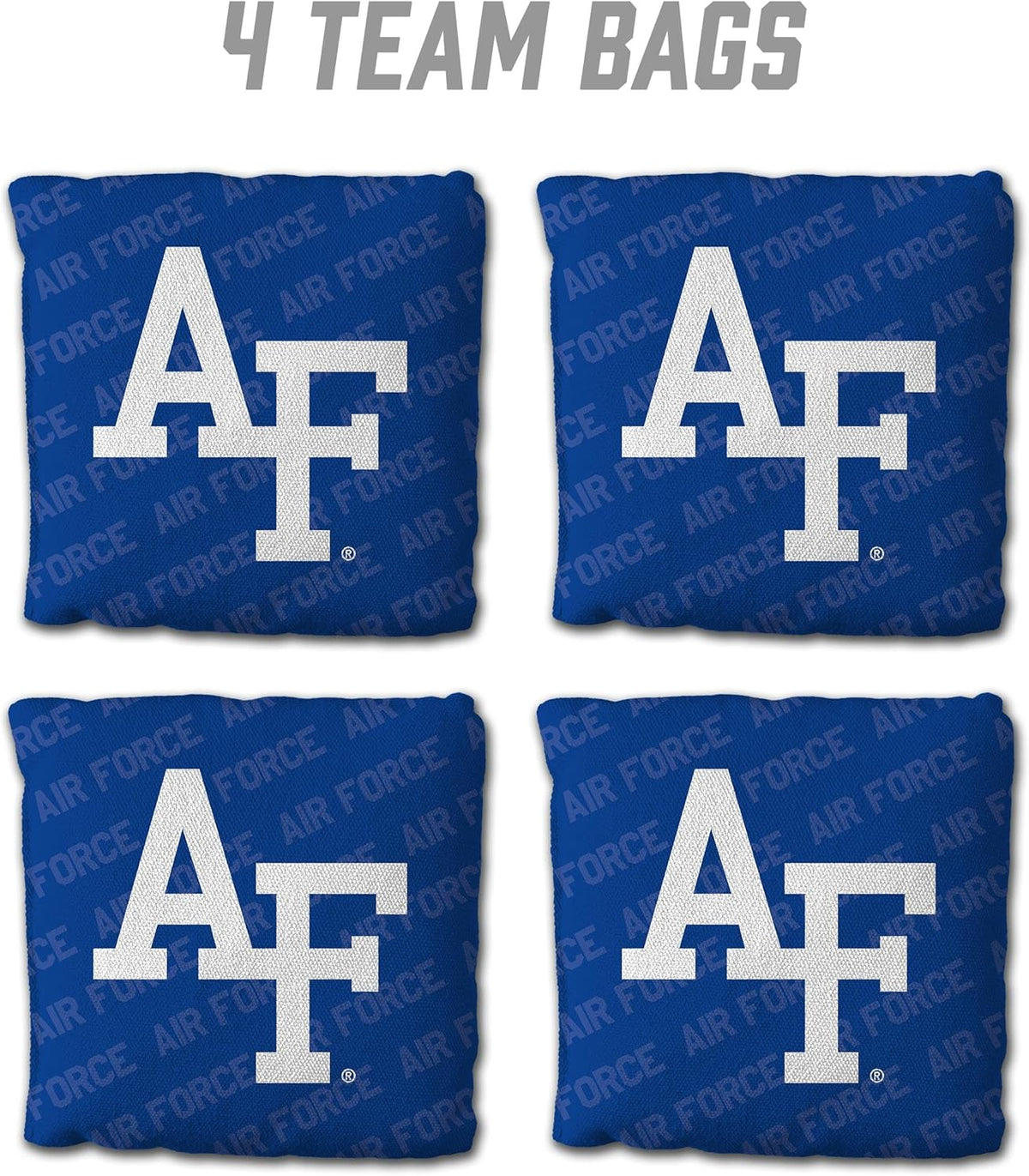 YouTheFan NCAA Cornhole Bags Set of 4 - All Weather Regulation 6” x 6” - 16oz Weight - Made in USA