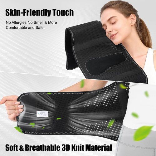 NEENCA Back Brace for Lower Back Pain with Bionic Support System, Adjustable Lumbar Support Belt for Women & Men with Lumbar Support 3D Pad, Breathable Mesh for Herniated Disc, Sciatica, Scoliosis...