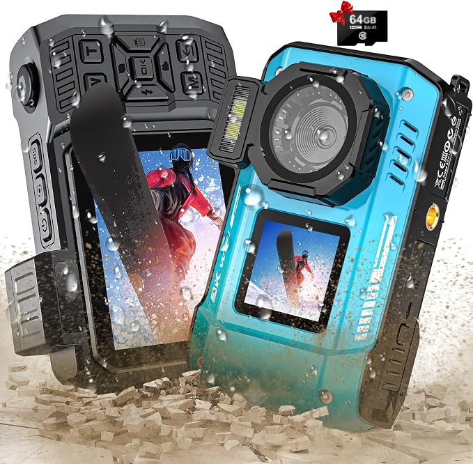 8K Underwater Camera, WiFi 33FT 70MP Waterproof Camera