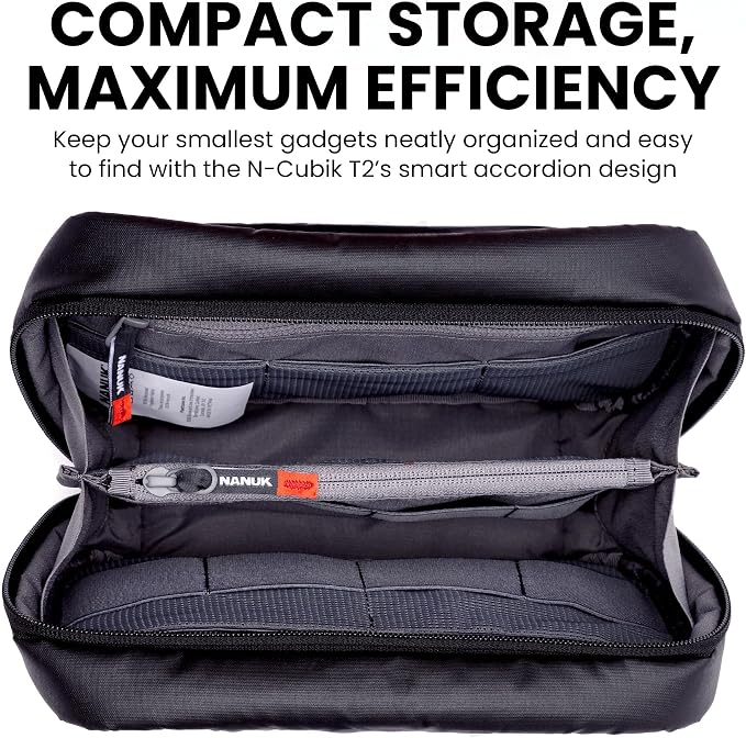NANUK N-Cubik T2 Camera Bag Insert – Water-Resistant Pouch – Shockproof