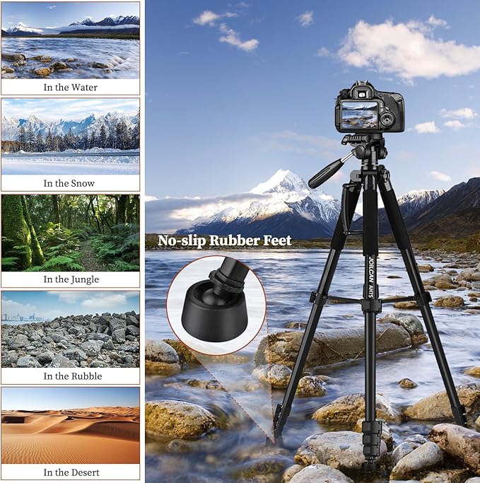 JOILCAN Tripod Camera Tripods, Heavy Duty Cameras Tripod Stand, Professional
