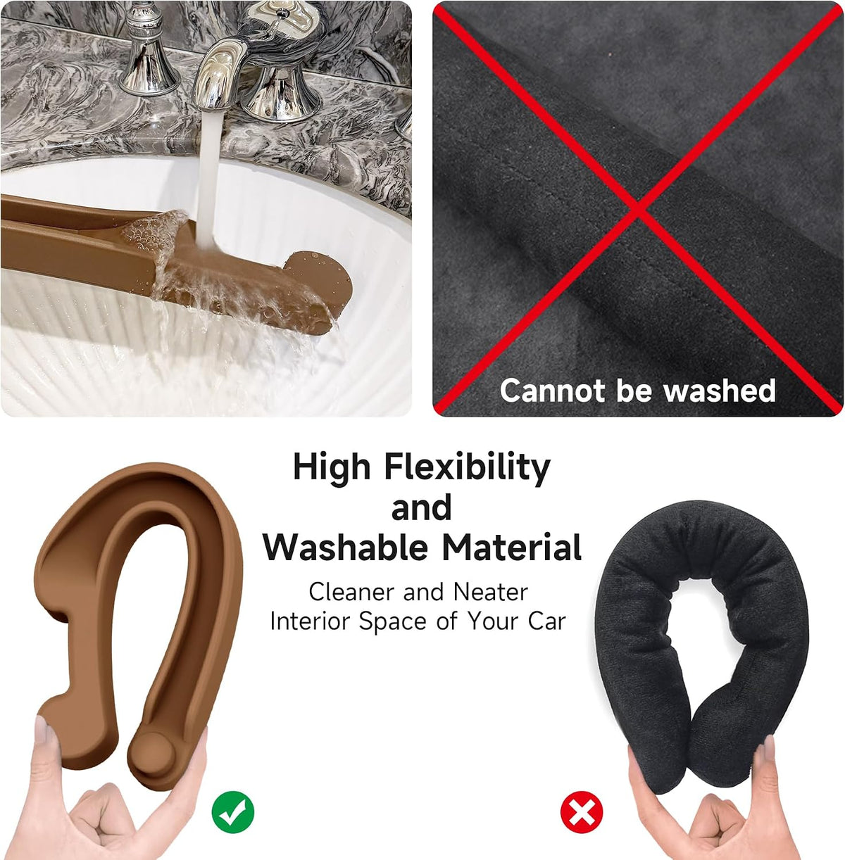 Givifive Car Seat Gap Filler Organizer 2Pack Soft Foam 3IN1 Multifunctional