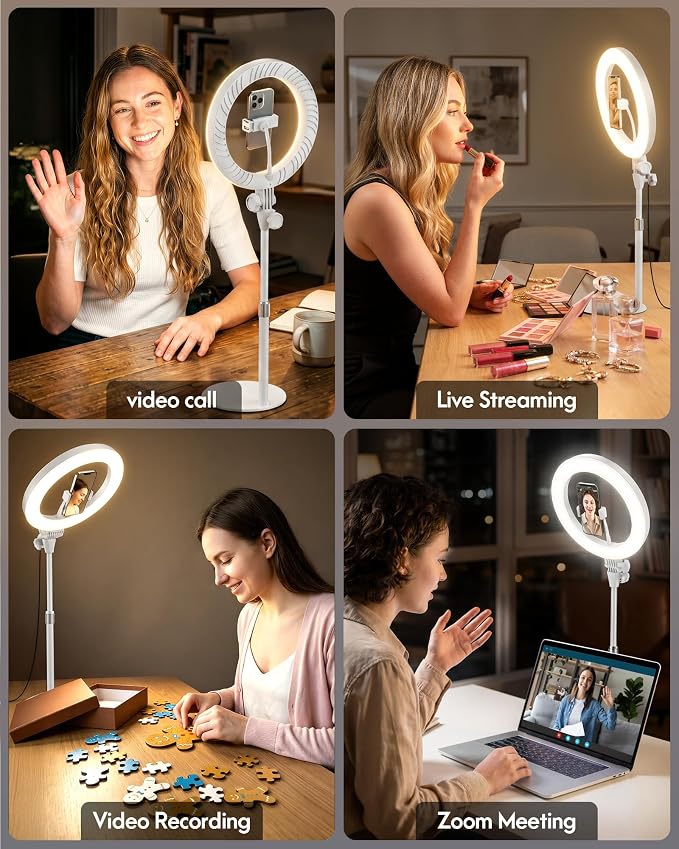 Ring Light with Stand, Zoom Lighting
