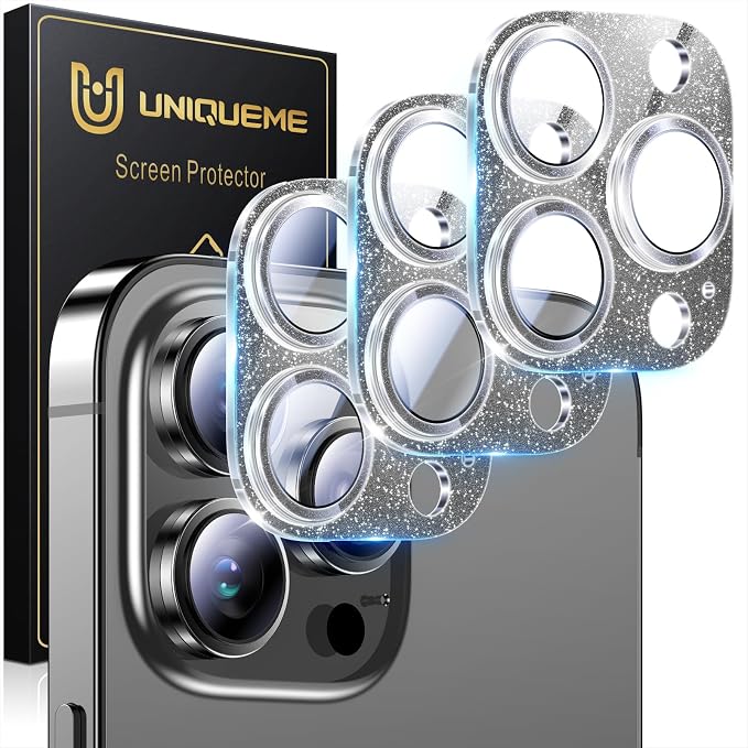 UniqueMe 3 Packs Compatible for iPhone 14 Pro Max/iPhone 14 Pro Camera Lens
