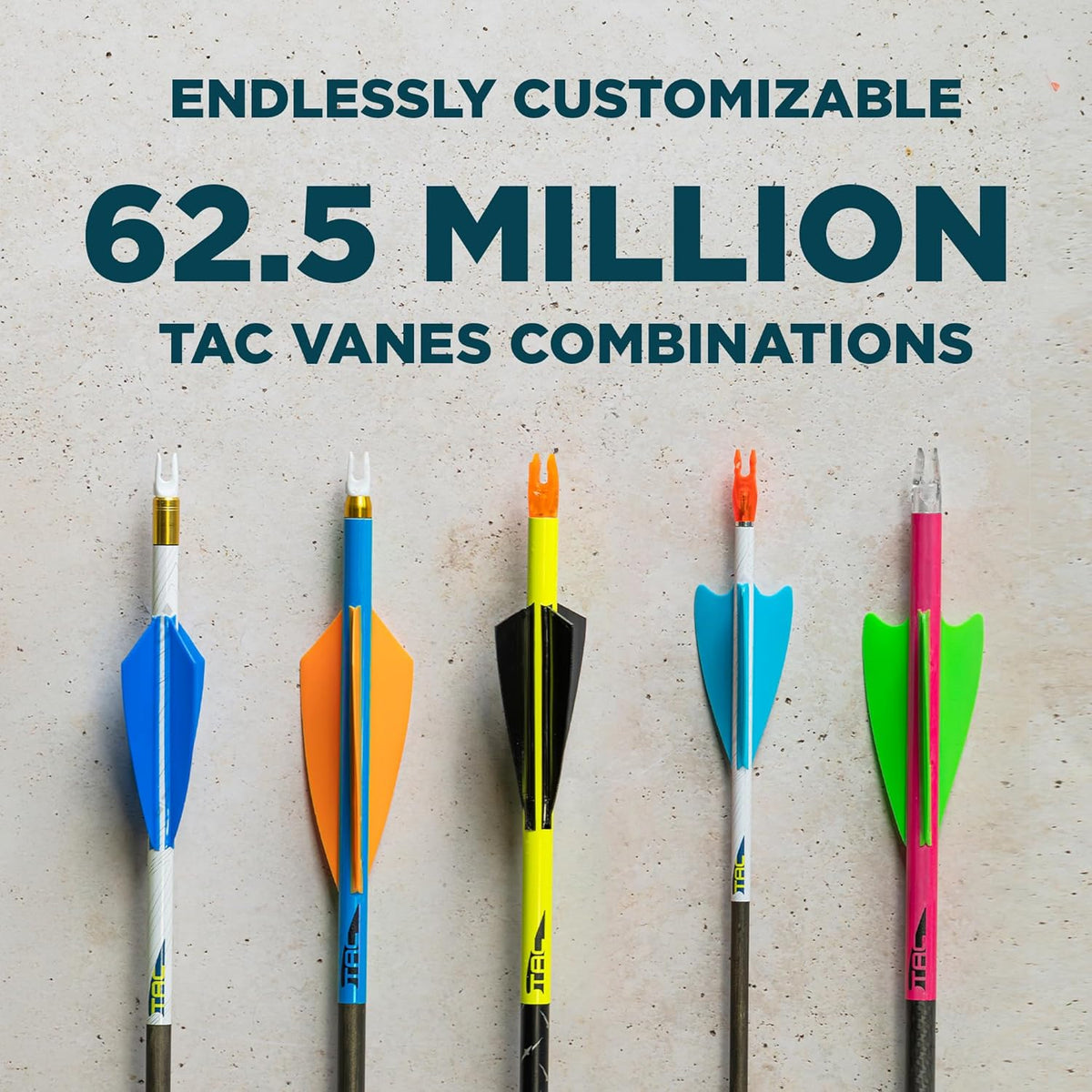 TAC Vanes Hybrid Archery Vanes - Enhanced Stability for Bowhunting & Recreational Shooting