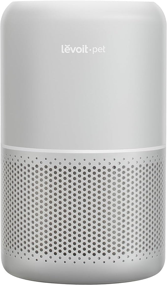 LEVOIT Air Purifier for Pets, Home, Large Rooms, and Bedrooms, HEPA Sleep Mode, AHAM VERIFIDE, Efficient Filter for Pet Dander, Odors, Captures Smoke, Dust, Mold, Pollen, Pet Lock, Core P350-P, Grey