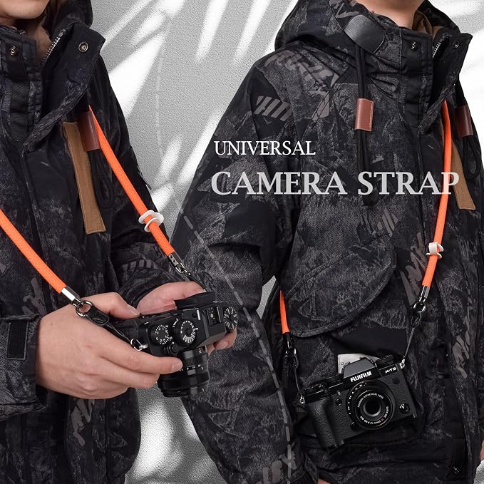 VOVMOEYA Nylon Braided Camera Rope Strap, Camera Neck Shoulder Strap