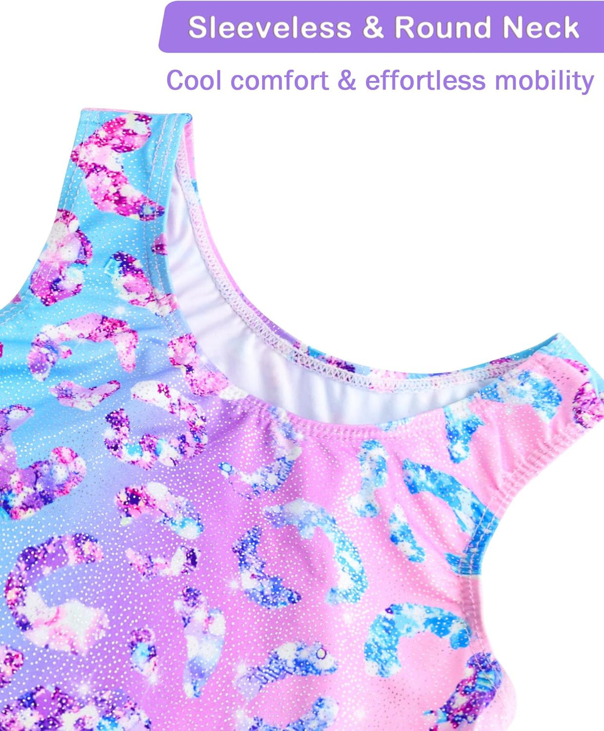 Skiennix Girls Gymnastics Leotard - Breathable & Stretchy Tumbling Outfit for Toddlers & Kids (4T-12Y)