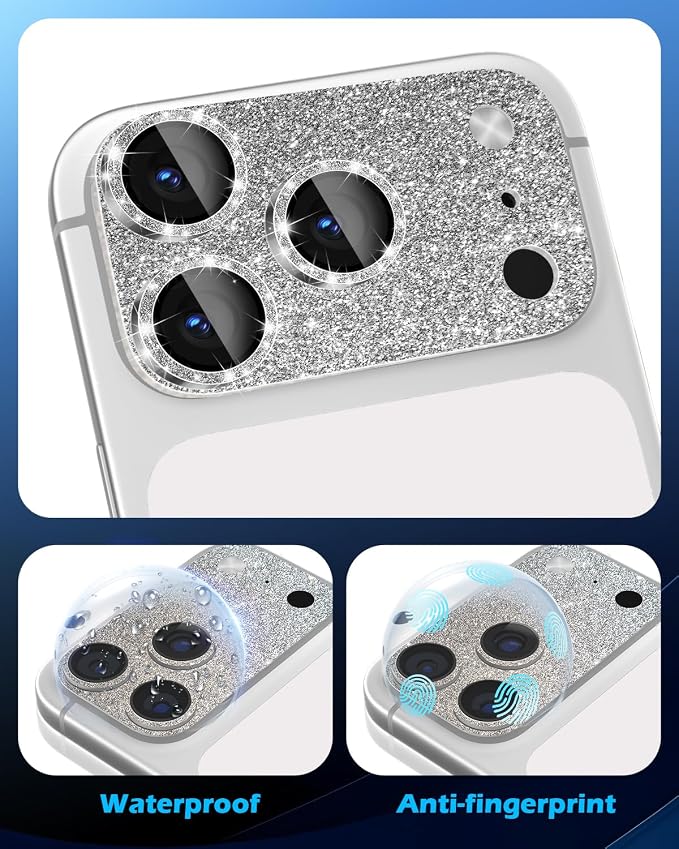imluckies Compatible with iPhone 17 Pro Max Camera Lens Protector Bling