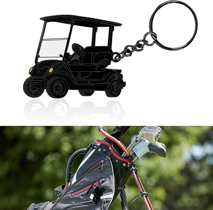 Golf Cart accessories Keychain，Keys To The Golf Cart Accessories Retro Metal Keychains for Golf Lovers Players