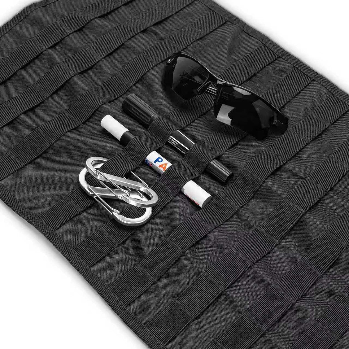 Tactical Car Seat Back Organizer Fits Car Truck SUV, Black
