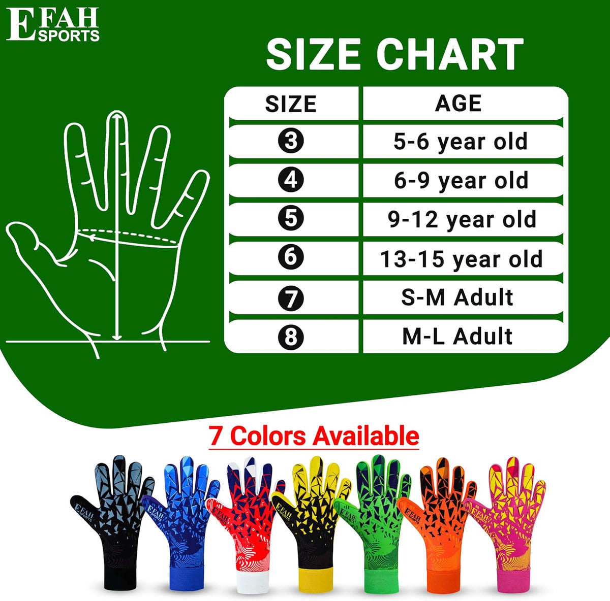 Regine Switzerland Soccer Goalkeeper Gloves - Strong Grip Protection for Kids & Adults | Youth Sizes Available