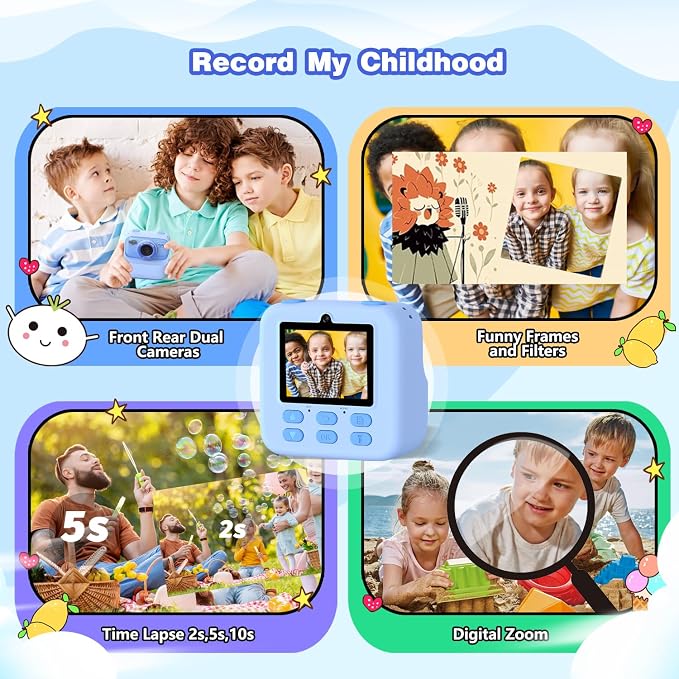masterbee Kids Camera Instant Print Photo, Birthday Gifts