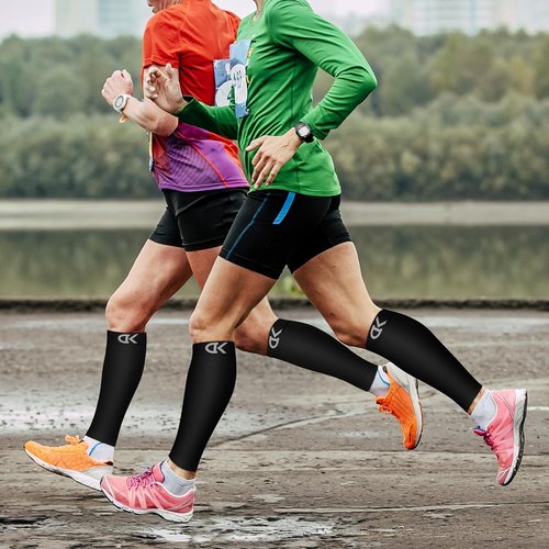 CHARMKING Calf Compression Sleeves - 15-20 mmHg Support for Running & Cycling | 3 Pairs
