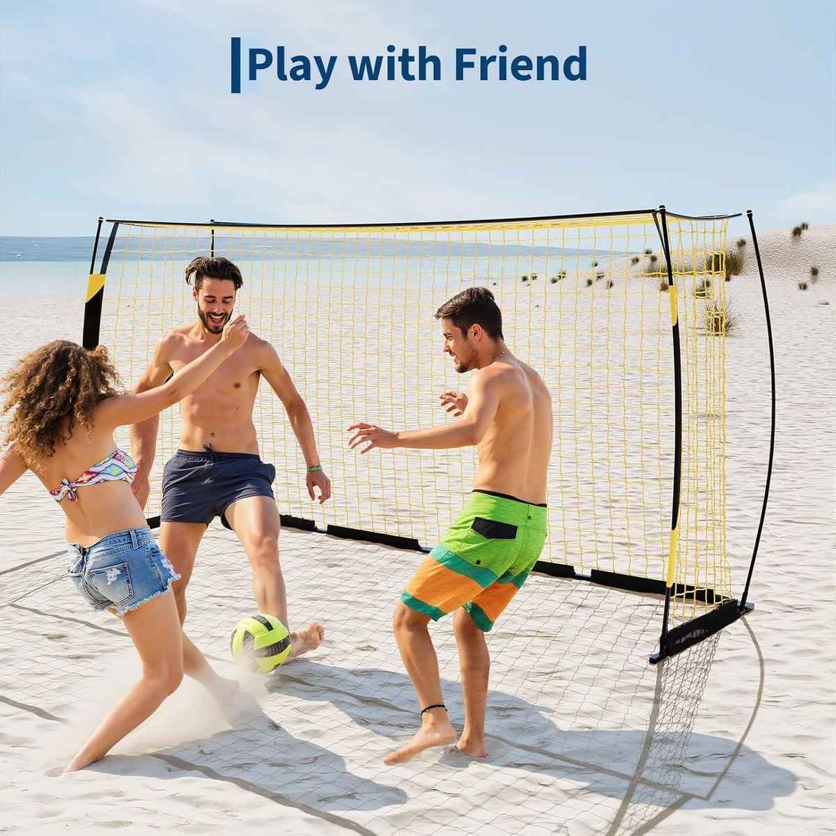 Soccer Goal | Portable 12x6 Ft & 6x4 Ft Set - Heavy Duty Metal Base, Quick Setup, Weather-Resistant