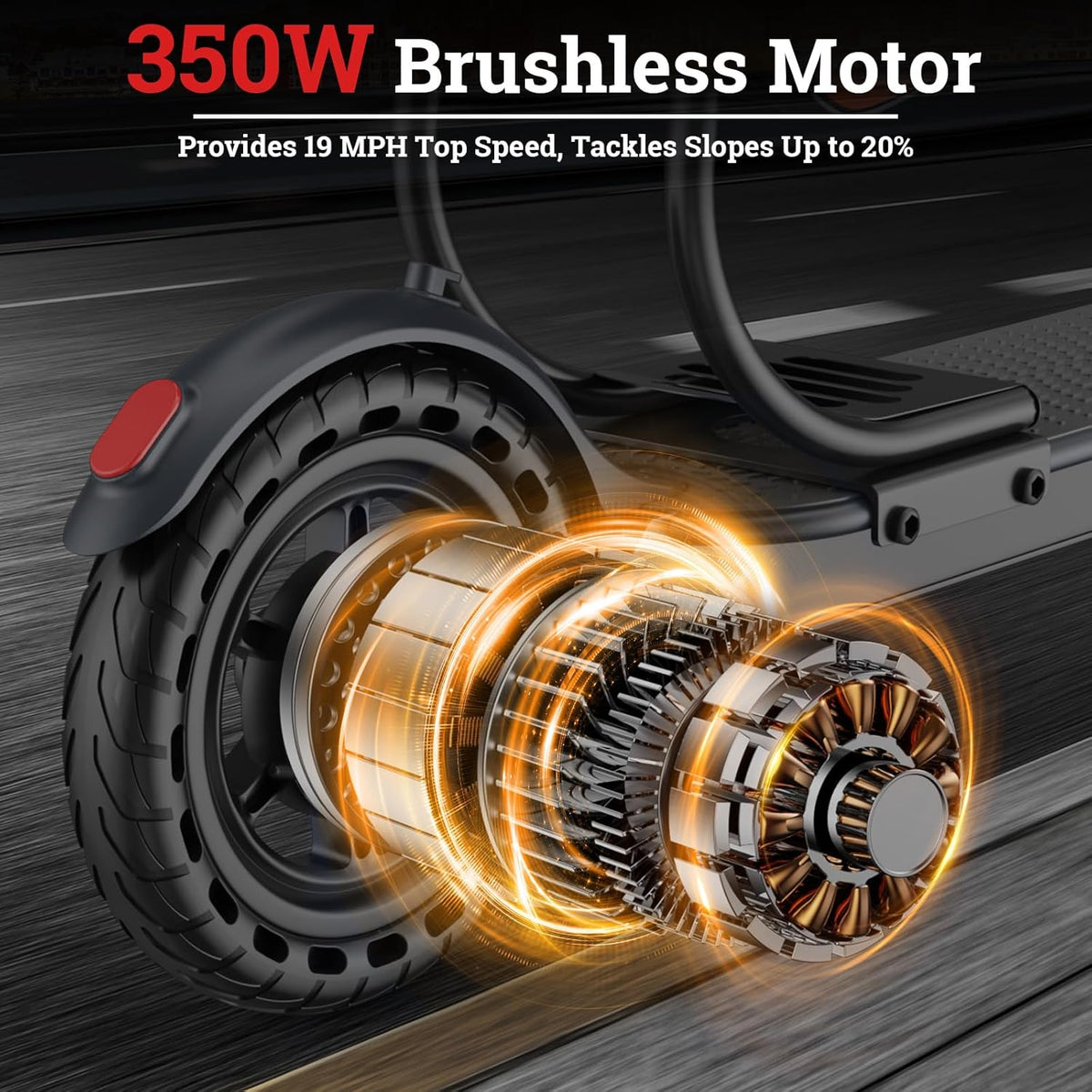 Qlaway Electric Scooter - Powerful 350W/500W Motor, 22-Mile Range, Foldable Design, Dual Braking System