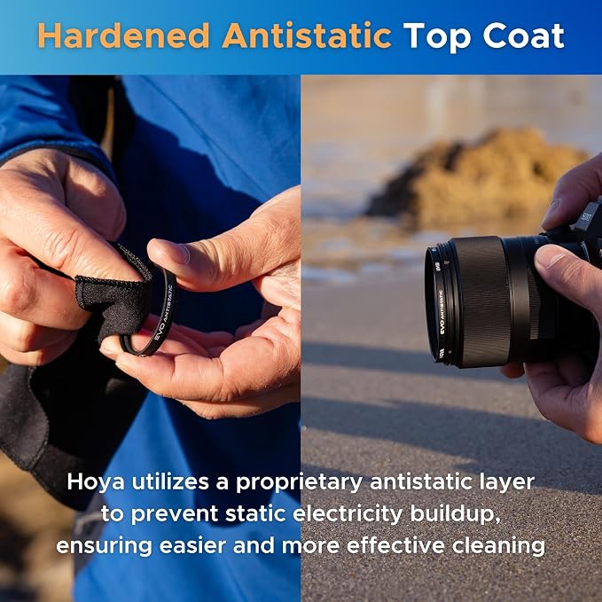 Hoya EVO Antistatic 40.5mm Filter — Camera Lens UV Filter w/ 16-Layer SMC