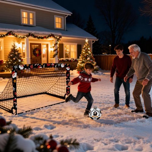 Kids Soccer Goals for Backyard Set - 2 of 4' x 3' Portable Soccer Goal Training Equipment, Pop Up Toddler Soccer Net with Soccer Ball, Soccer Set for Kids and Youth Games, Sports