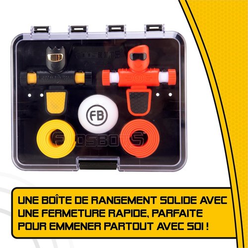 Fat Brain Toys Foosbots On The Go - Tabletop Trickshot Game for 2 Players | Fun Soccer Toy for Kids 6+