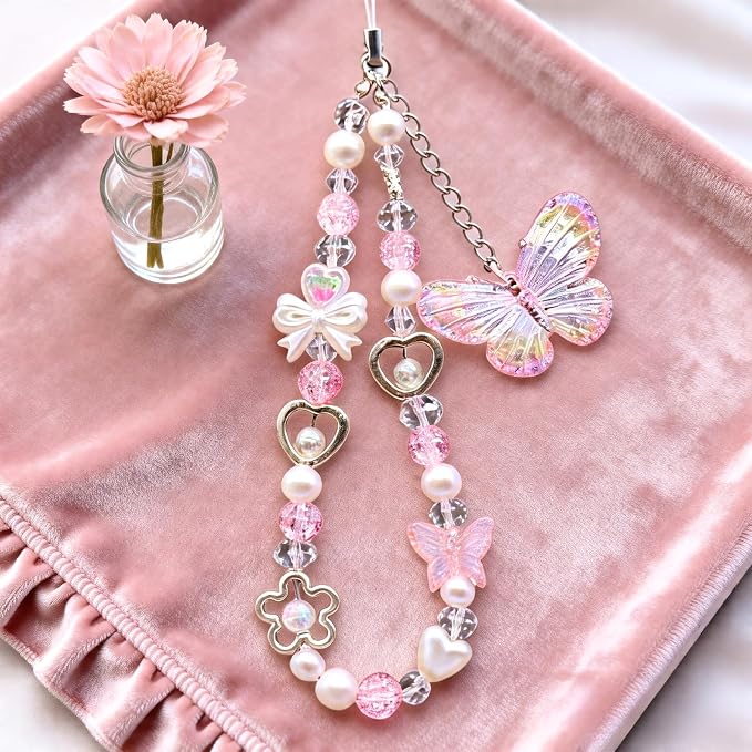 Beaded Camera Wrist Strap Cute Digital Camera Charm Lanyard, Phone Wristlet
