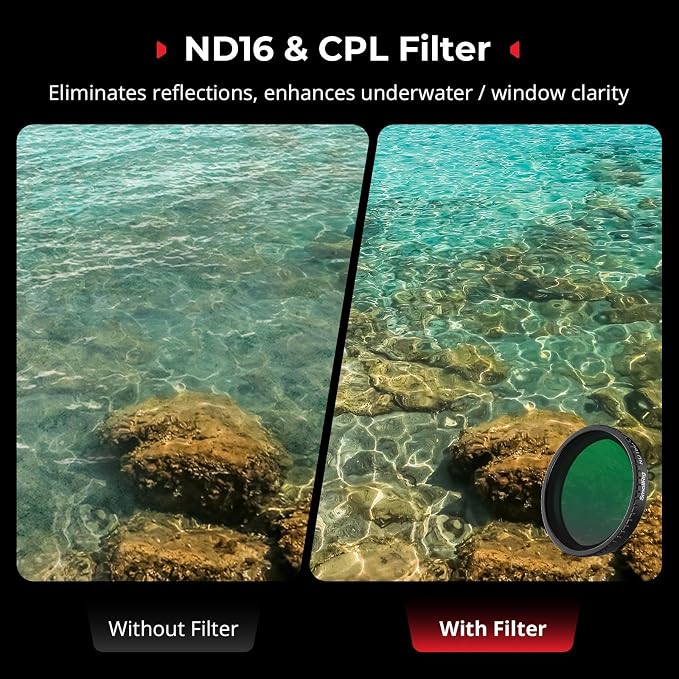 SmallRig Filter Kit for DJI Osmo Action 5 Pro/4, 5-in-1 Lens Filter Set