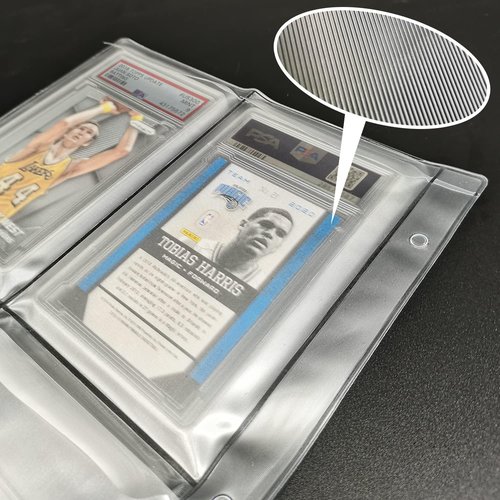 Graded Card Slab Binder Pages - Store & Display 40 PSA, BGS, BCCG, CGC Cards | 10 Pages Included