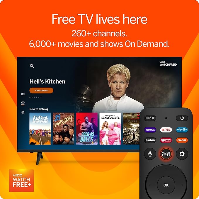 VIZIO 43-inch V-Series 4K LED HDR Smart TV w/Dolby Vision, WiFi 6E, Bluetooth Headphone Capable, AMD FreeSync & Alexa Compatibility, V435M-K04, 2023 Model