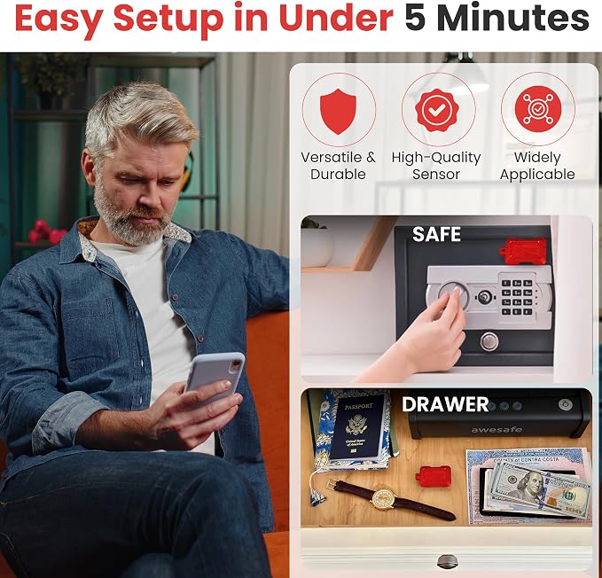 Kini Safe Alert Wi-Fi Motion Sensor Alarm