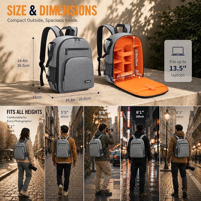 Camera Backpack for Photographers, DSLR Camera Bag