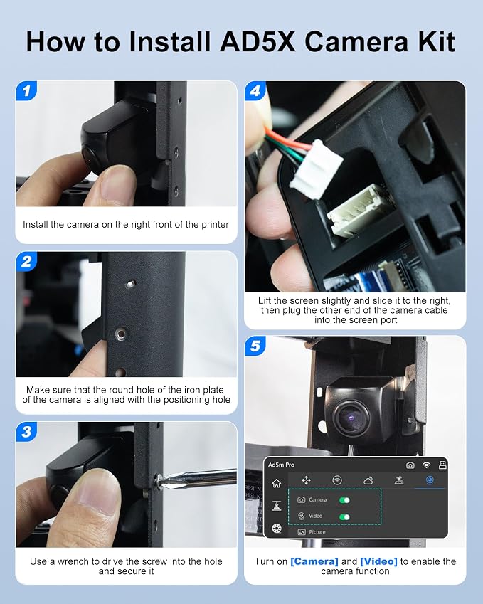3D Printer Camera Kit Compatible