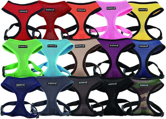 Puppia Soft Dog Harness, Wine, X-Small (PDCF-AC30-WN-XS)