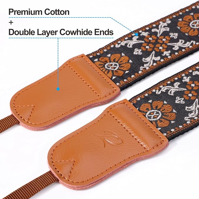 Padwa Lifestyle Brown Flower Camera Strap