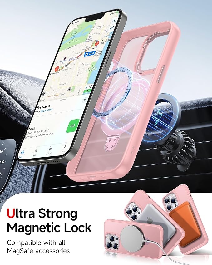 LeYi for iPhone-13-Pro Case Pink: