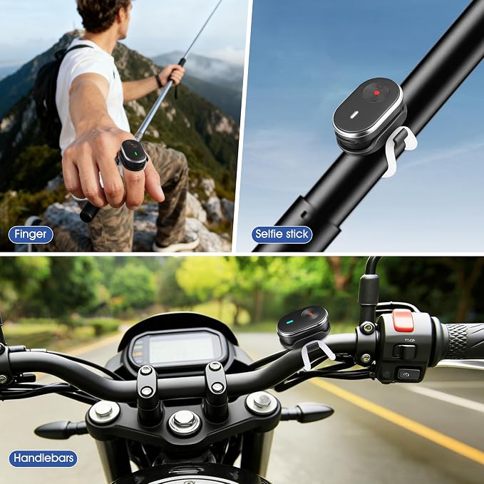 Remote for insta360 GO Ultra/X5/X4 Air/X3/Ace Pro 2 Mini Ring Control for Gopro