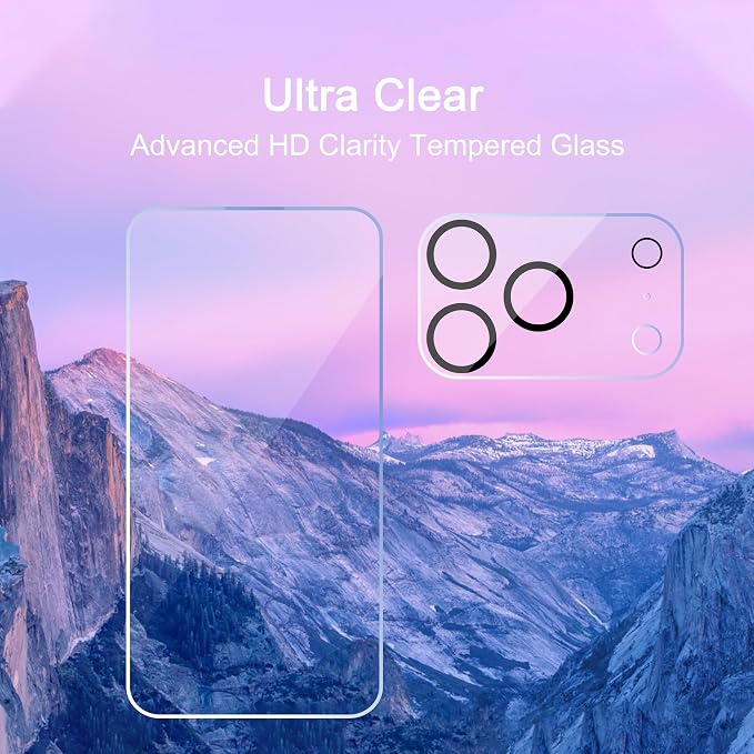 Ailun 3 Pack Screen Protector for iPhone 17 Pro + 3 Pack Camera Lens Protector