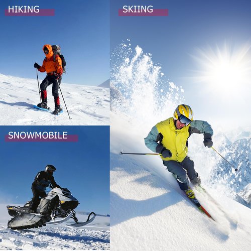 GEMSTONEGO Heated Gloves for Men Women, 5V 6000mAh Rechargeable Battery, 3 Heating Settings, Waterproof & Touchscreen, Winter Thermal Gloves for Skiing,Snowboarding,Motorcycling,Outdoor Sport