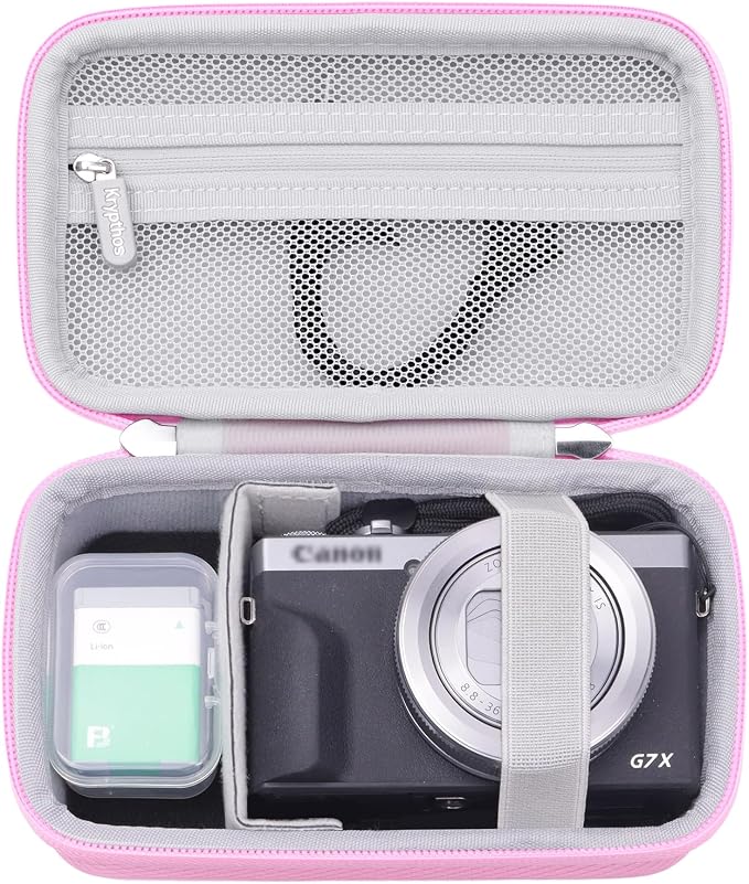 Krypthos Digital Camera Case for Canon G7X Mark III, Kodak Pixpro FZ55/FZ45
