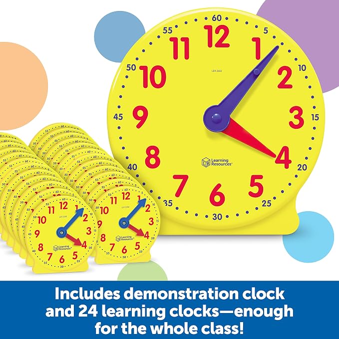 Learning Resources Classroom Clock Kit