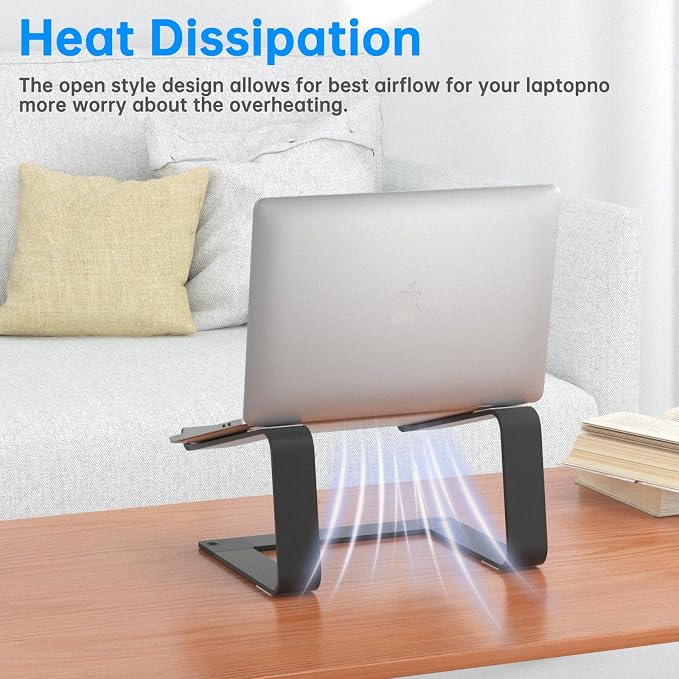 Laptop Stand for Desk Detachable Aluminum Computer Riser Portable Metal
